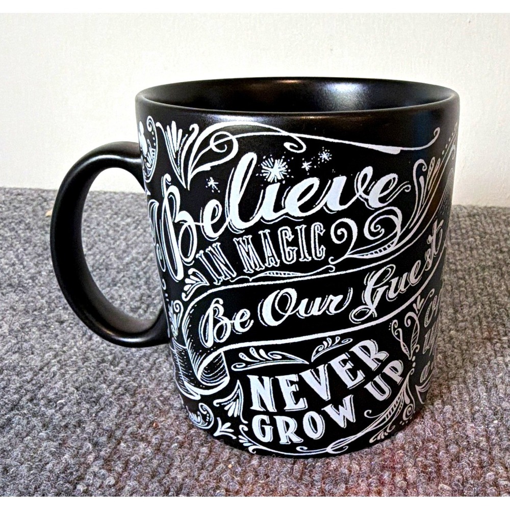 Disney Walt Disney World Believe in Magic Black Castle Design Mug